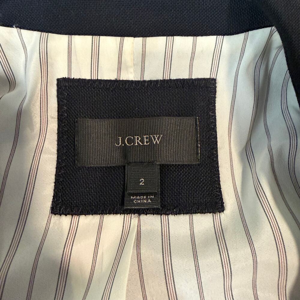 J. Crew Rhodes Blazer 100% Wool Single Breasted Gold Button Jacket Career Preppy - Picture 11 of 13
